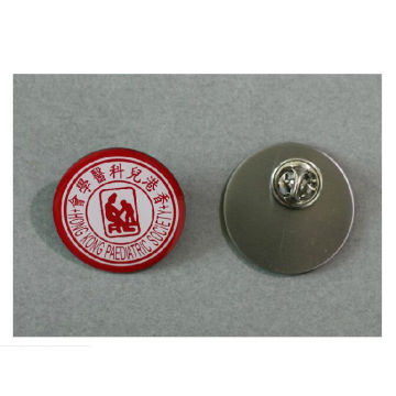 Offset impressão emblema, aço inoxidável Lapel Pin (GZHY-YS-016)